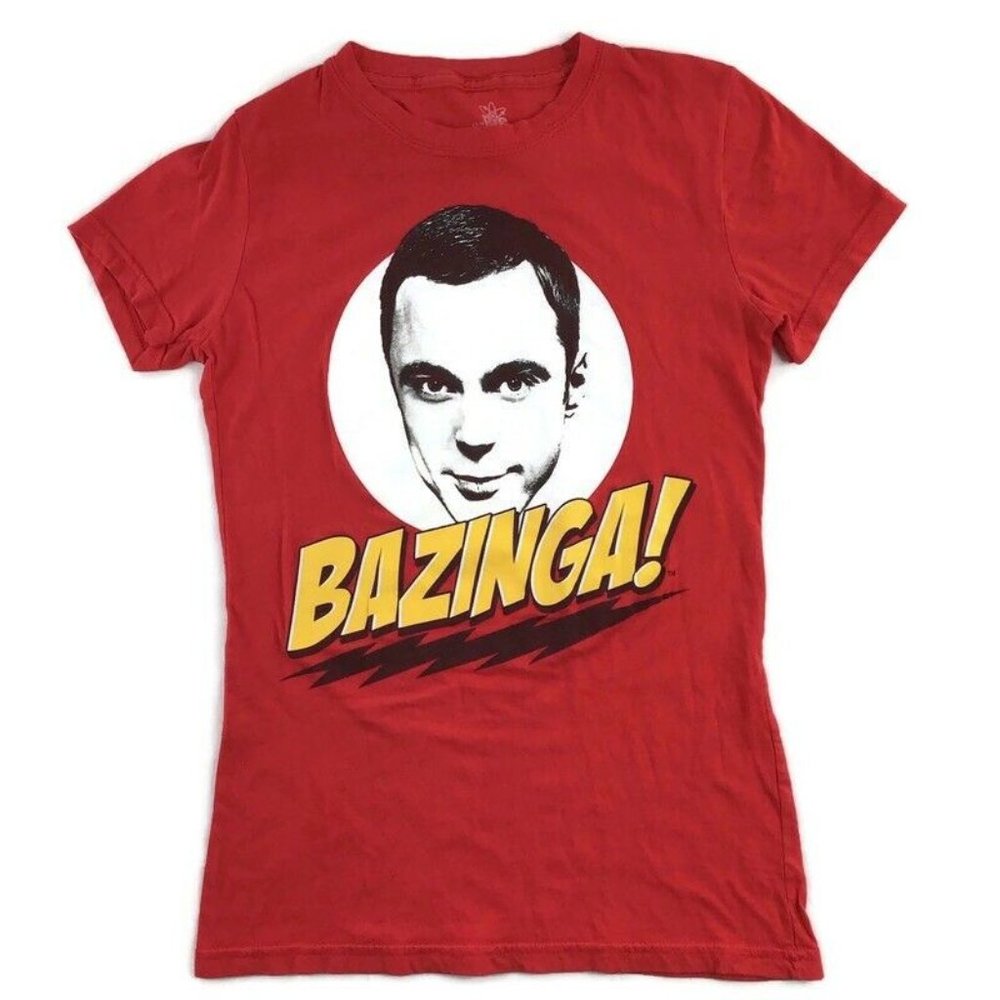 Big Bang Theory Sheldon Bazinga! Red Shirt